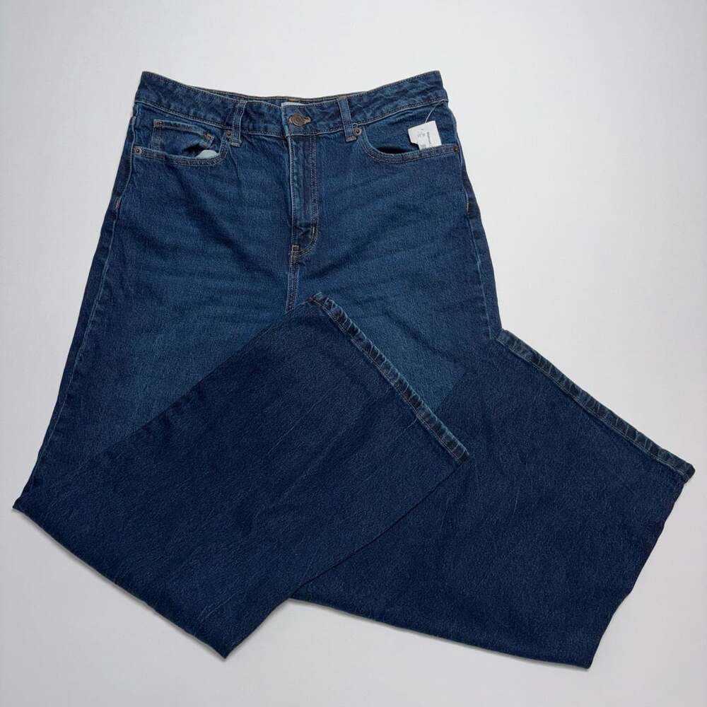 Time and Tru Wide Leg Jeans Size 12 Dark Wash Denim